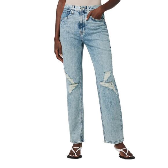New Women’s Hudson Jade High-Rise Straight Loose Fit Jean Size 31 - Picture 1 of 11